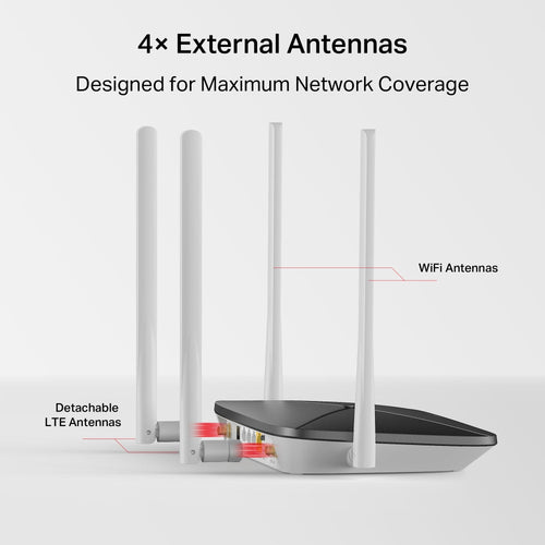 Mercusys MB135-4G AC1200 WiFi Dual Band 4G LTE Router