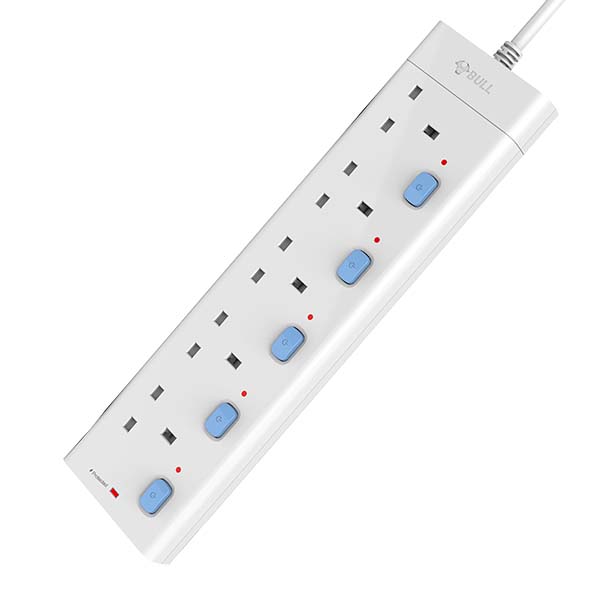 Bull E305T-30 5Way 3M Power Extension Socket with Surge Protection