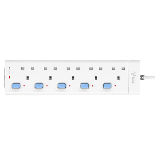 Bull E305T-30 5Way 3M Power Extension Socket with Surge Protection