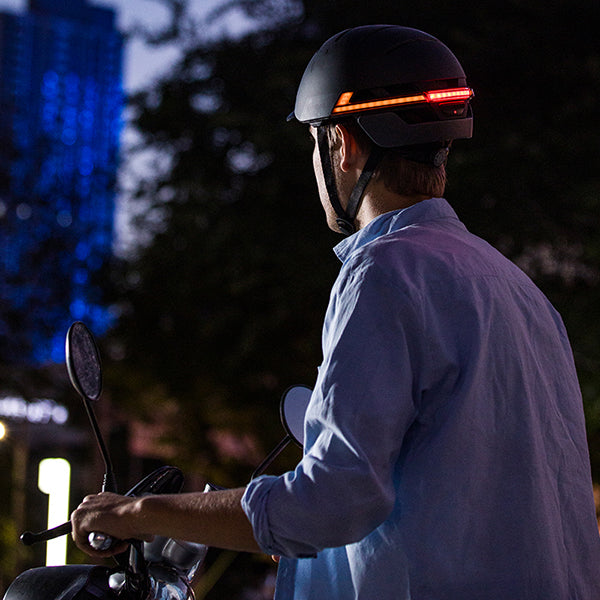 LIVALL BH51M NEO Smart Urban Helmet White Front Light Size L Sandstone Grey