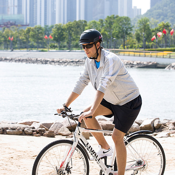 LIVALL BH51M NEO Smart Urban Helmet White Front Light Size L Sandstone Grey