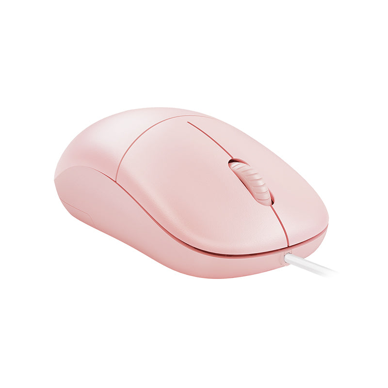 MicroPack M-105-PK Essential Wired Optical Mouse (Pink)
