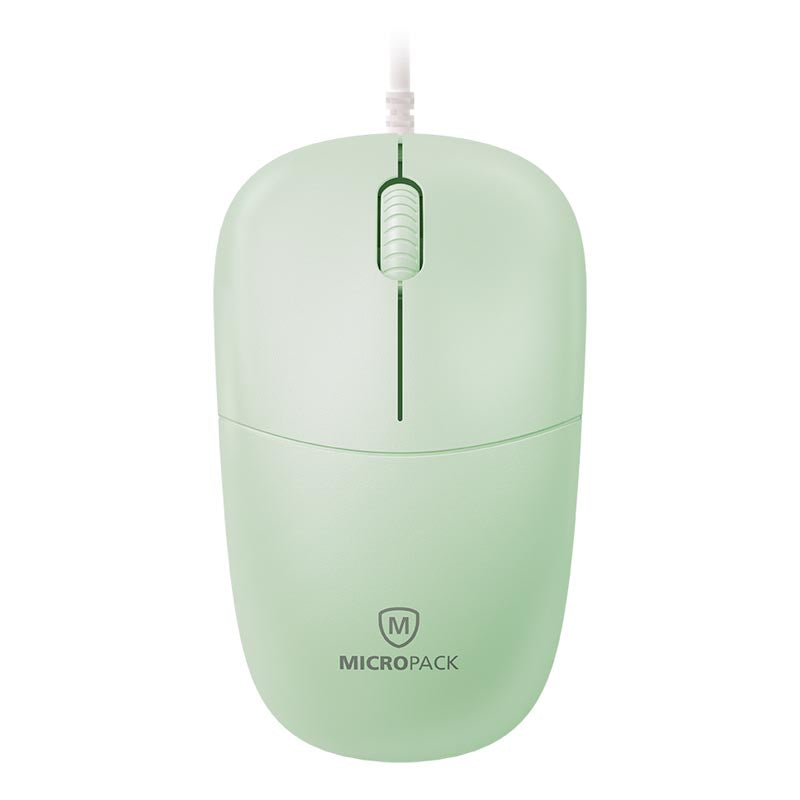 MicroPack M-105-GN Essential Wired Optical Mouse (Green)