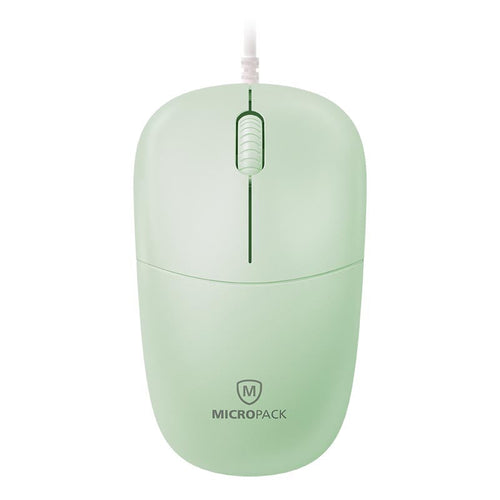 MicroPack M-105-GN Essential Wired Optical Mouse (Green)