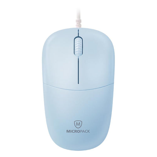 MicroPack M-105-BL Essential Wired Optical Mouse (Blue)