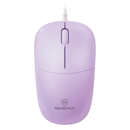 MicroPack M-105-PL Essential Wired Optical Mouse (Purple)