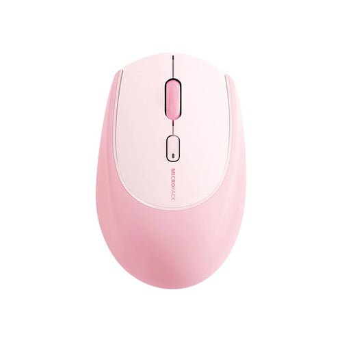 MicroPack MS-201W-PK Lifestyle 2.4G + Bluetooth Wireless Mouse, Pink