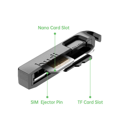 Budi CP577B SIM Card Ejection Pin SIM/TF Card Storage