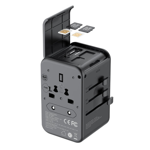 Budi AC355B30 30W Global Travel Charger with Storage Box