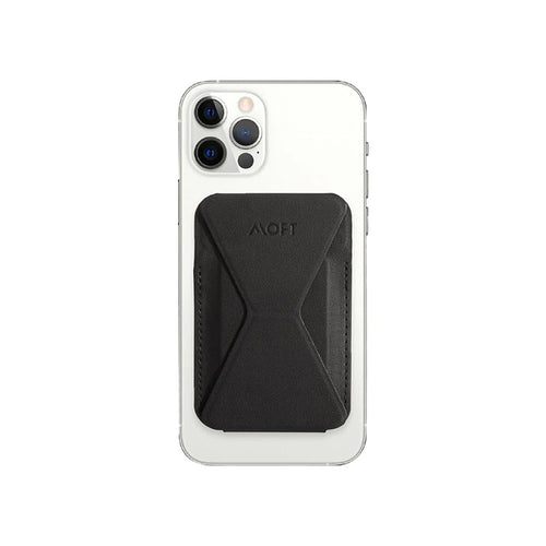 Moft MagSafe Compatible Snap-On Phone Stand & Wallet (Black)