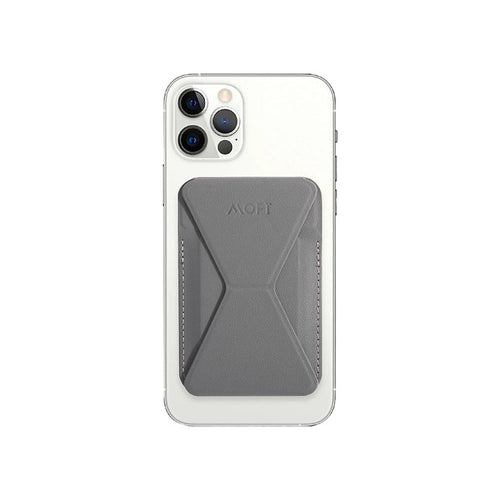 Moft MagSafe Compatible Snap-On Phone Stand & Wallet (Grey)