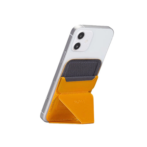 Moft MagSafe Compatible Snap-On Phone Stand & Wallet (Yellow)