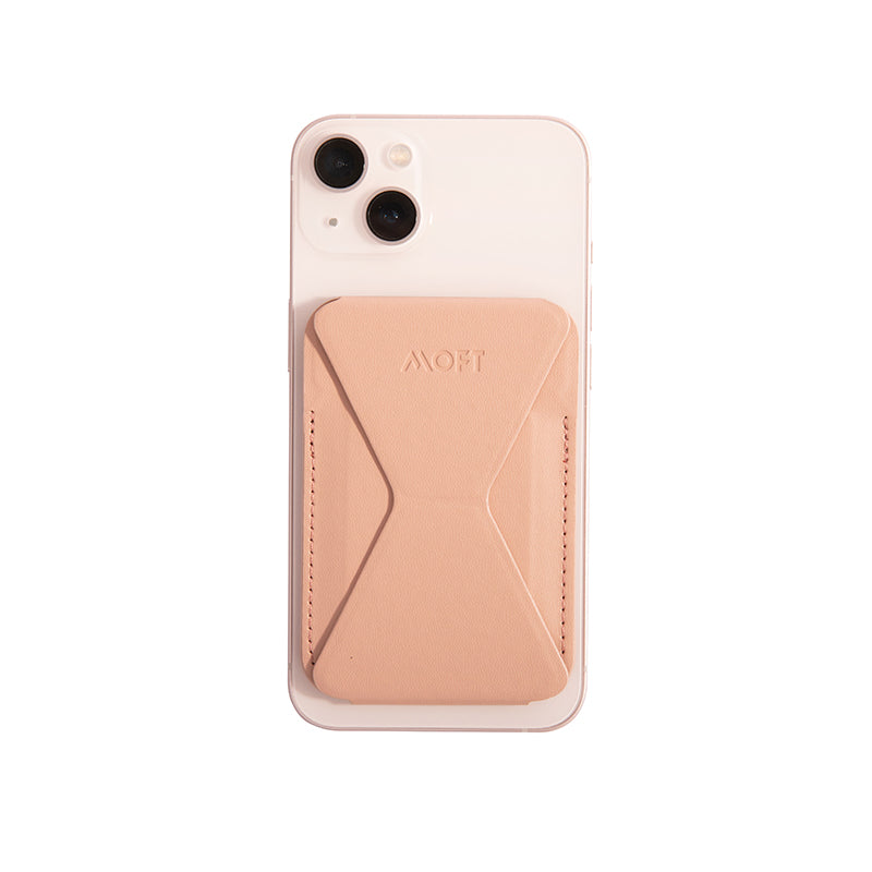 Moft MagSafe Compatible Snap-On Phone Stand & Wallet (Nude)