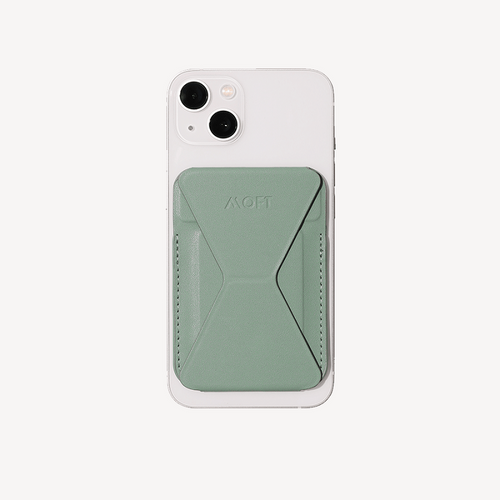 Moft MagSafe Comp. Snap-On Phone Stand & Wallet (Seafoam)