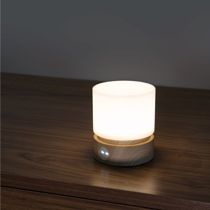 HBK HBKYZD-01 Cylindrical Night Light (Beech)