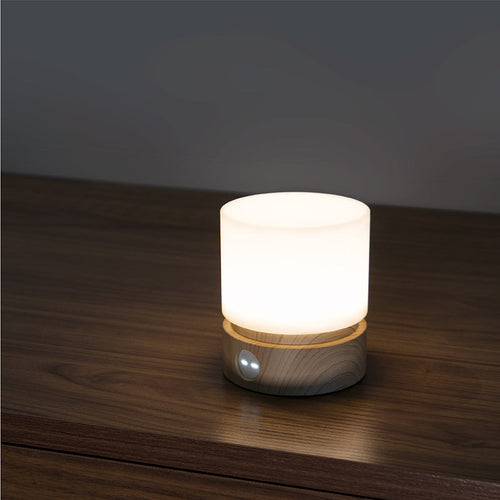 HBK HBKYZD-01 Cylindrical Night Light (Beech)