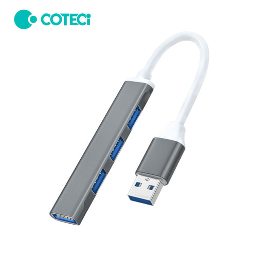 COTECi Universal 4 Port USB Mini Hub (Grey)