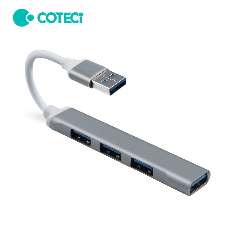 COTECi Universal 4 Port USB Mini Hub (Grey)