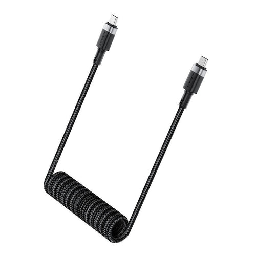 Acefast C14-03 60W USB-C to USB-C Spring Charging Data Cable 1.2M