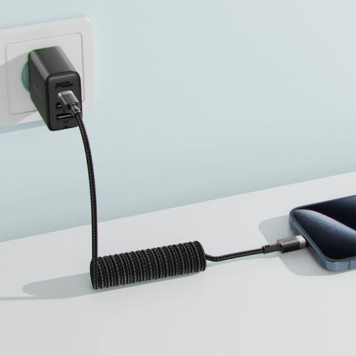 Acefast C14-03 60W USB-C to USB-C Spring Charging Data Cable 1.2M