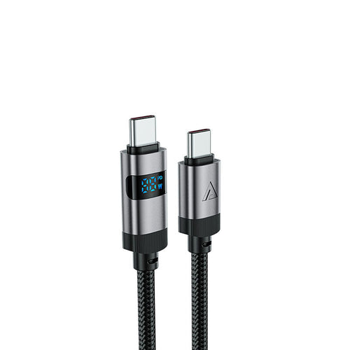 Acefast C15-03 60W USB-C to USB-C Charging Data Cable with Display 1.2M