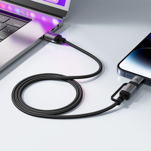 Acefast C20-01 USB-C to Lightning / USB-C Charging Data Cable 1.2M