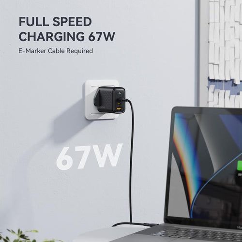Voltme Revo 67 67W 2C+1A Wall Charge (White)
