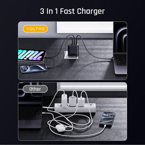 Voltme Revo 100 100W 2C+1A Wall Charge (Black)