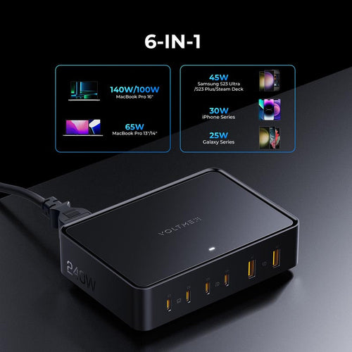 Voltme Revo 240 240W 4C+2A PD3.1 Power Hub