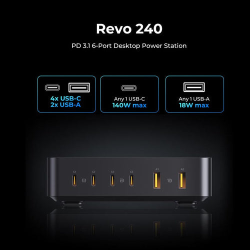 Voltme Revo 240 240W 4C+2A PD3.1 Power Hub
