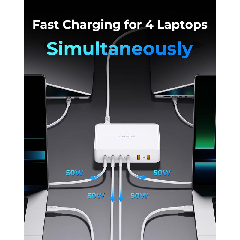 Voltme Revo 240 240W 4C+2A PD3.1 Power Hub (White)