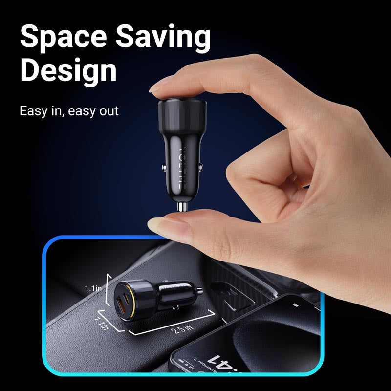 Voltme Cazo 48W 1C+1A Car Charge (Black)