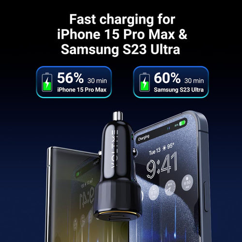 Voltme Cazo 48W 1C+1A Car Charge (Black)