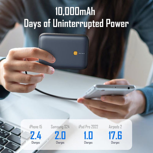 Voltme Hypercore Duo 30W 10000Mah Power Bank (Grey)