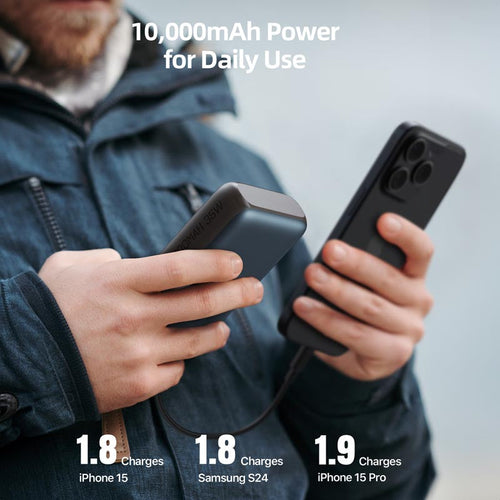Voltme Hypercore Trio 35W 10000Mah Power Bank (Grey)