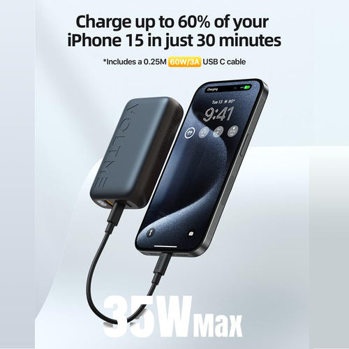 Voltme Hypercore Trio 35W 10000Mah Power Bank (Grey)