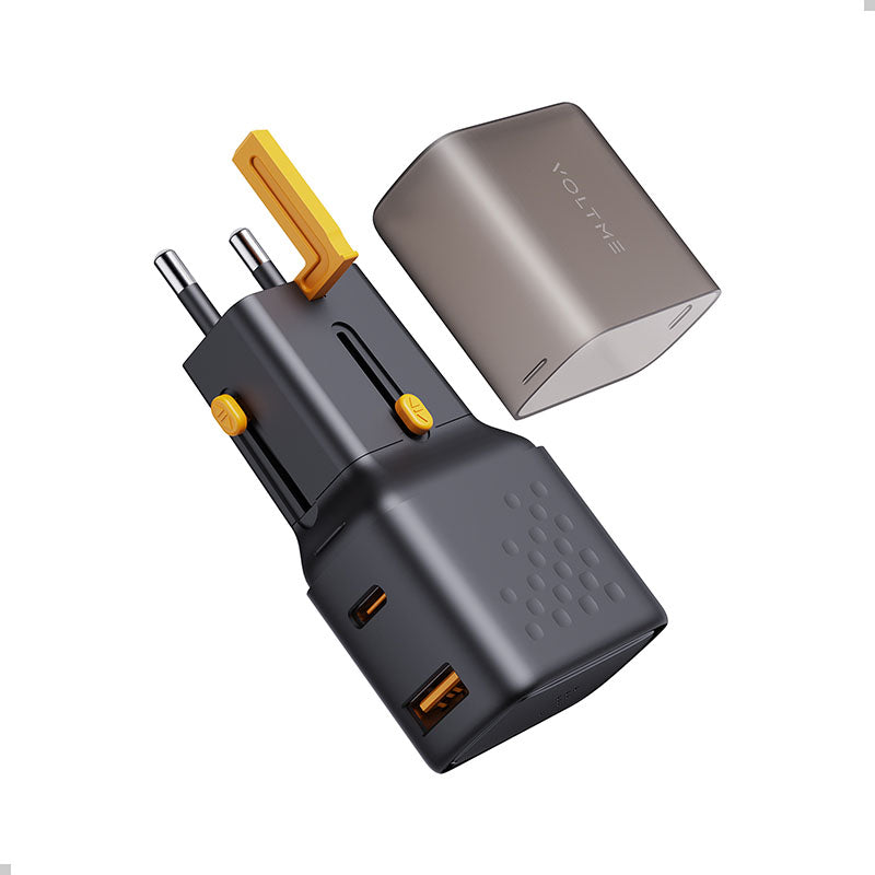 Voltme F4025 VITO 35 1A+1C Travel Adapter (Black)
