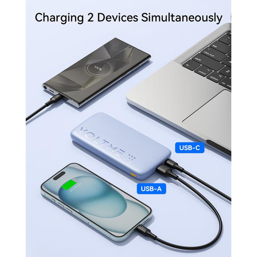 Voltme Hypercore 10K Essential 22.5W Ultra Thin Power Bank (Grey)