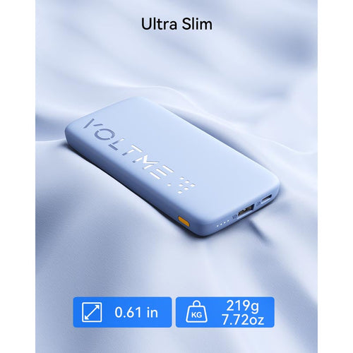 Voltme Hypercore 10K Essential 22.5W Ultra Thin Power Bank (Grey)