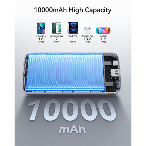 Voltme Hypercore 10K Essential 22.5W Ultra Thin Power Bank (Blue)