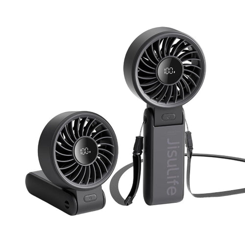 Jisulife Life7-Black Handheld Fan 5000mAh (Black)