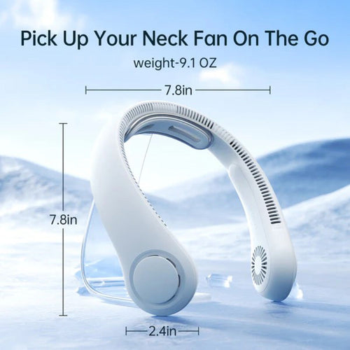 Jisulife FA14X FNL04R-Blue Life 4 Neck Fan (Blue)