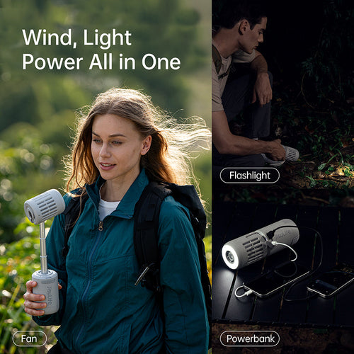 Jisulife Outdoor Fan Ultra1 (13500mAh) - Light Grey