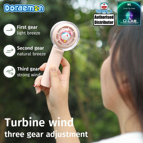Doraemon Mini Handheld Turbine Fan (Brown)
