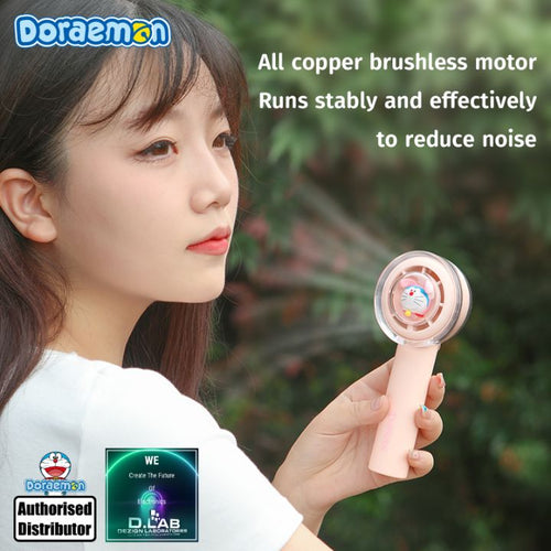 Doraemon Mini Handheld Turbine Fan (Brown)