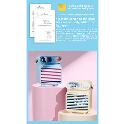 Doraemon Desktop Water Cooling Fan (White)