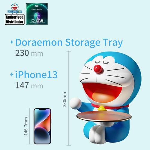 Doraemon Gold Plate Storage Doll (23cm)
