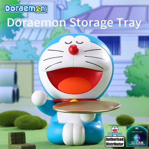 Doraemon Gold Plate Storage Doll (23cm)
