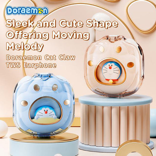 Doraemon Cat Claw TWS Earphones (Blue)