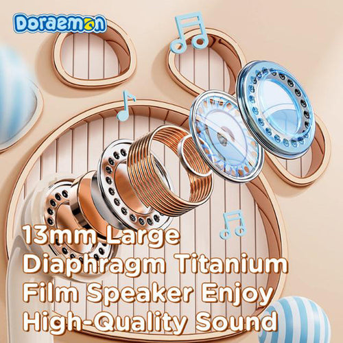 Doraemon Cat Claw TWS Earphones (Blue)